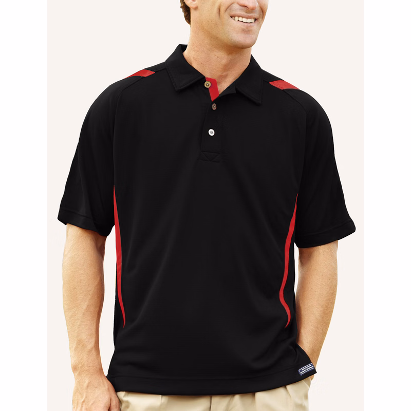 Men's Pegasus Ottoman Color Block Polo Shirt