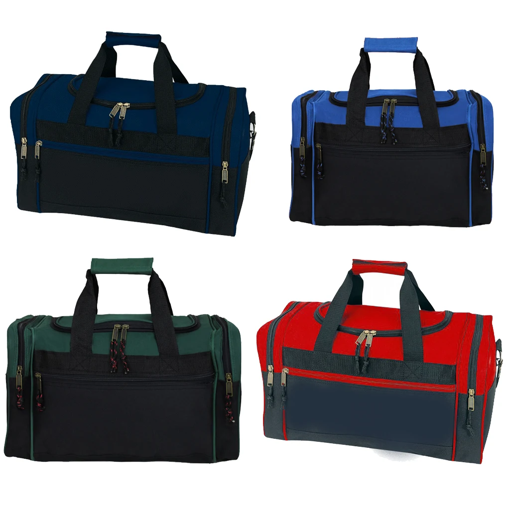 Two Tone Polyester Sports Duffel Bag 1