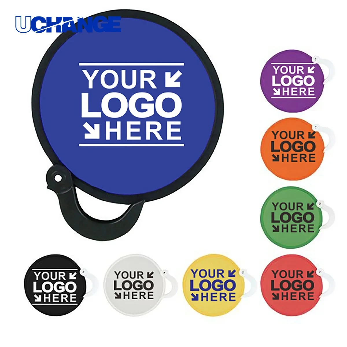 Custom Printed Round Folding Hand Fan Tool with Pocket 1