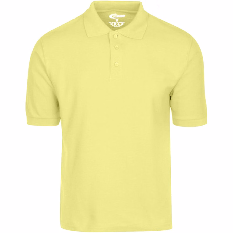 Men's Polo Shirts - Yellow Size Small
