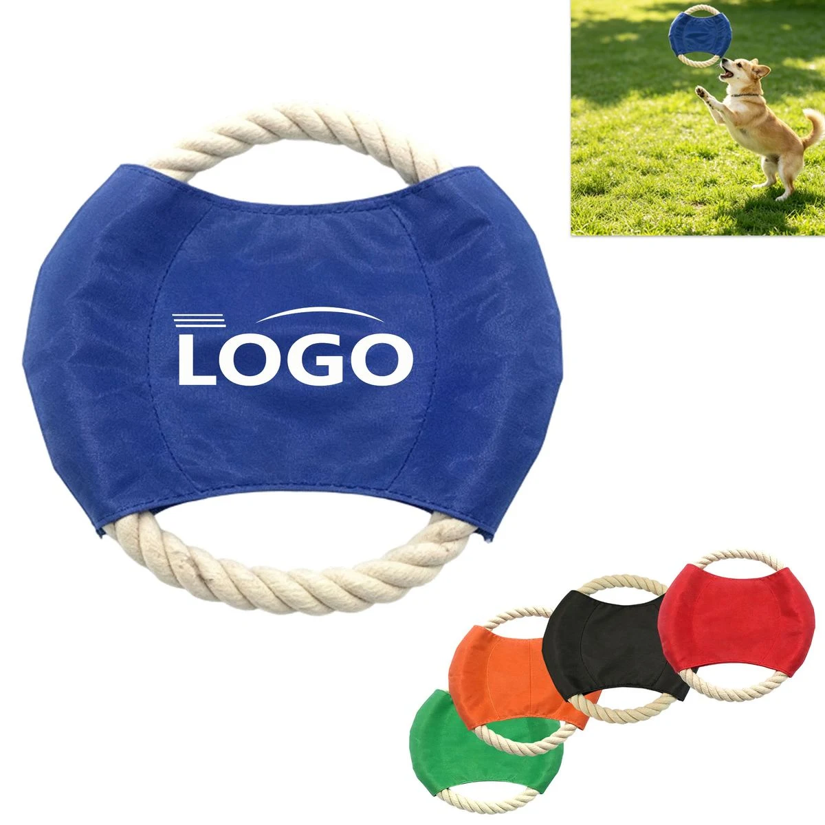 MOQ 10 Cotton Rope Pet Flying Disc 1