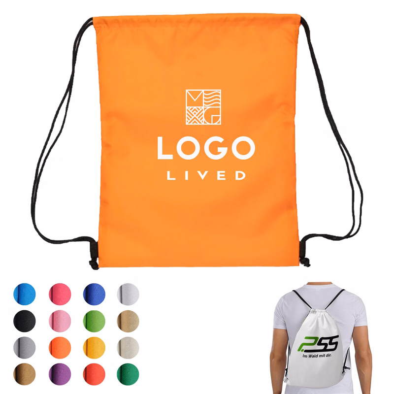 Non Woven Portable Drawstring Backpack