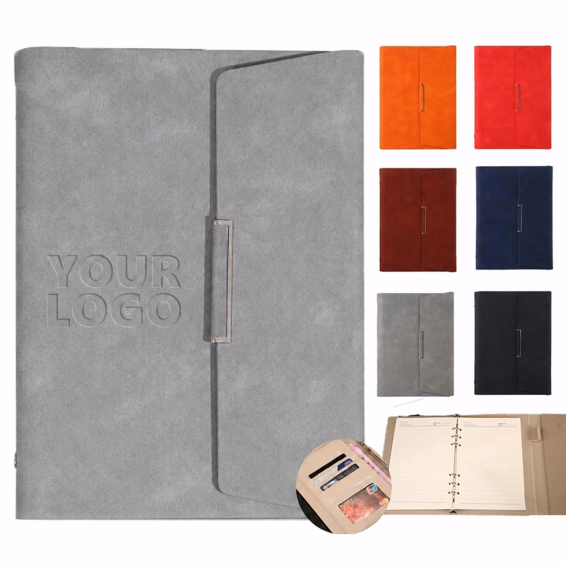 Tri Fold PU Ring Binder Notebook