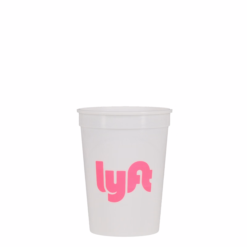12 oz Stadium Cup Smooth White Tradition Print