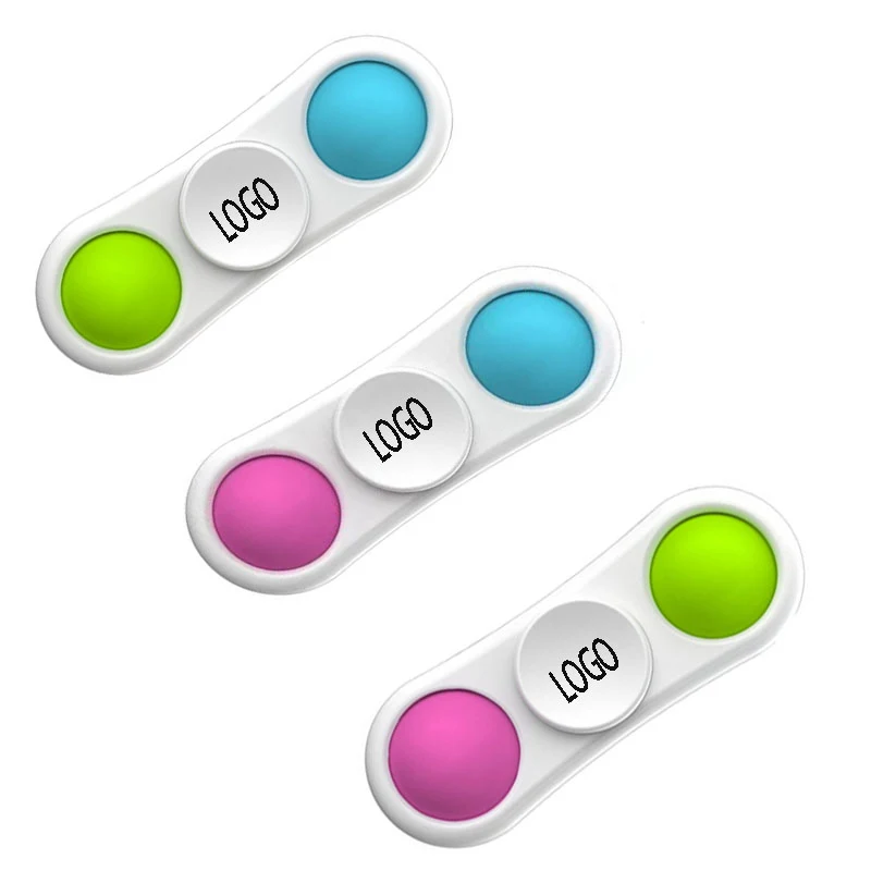 Handheld Mini Push Pop Bubble Fidget Silicone Sensory Toy----Two Bubbles 1
