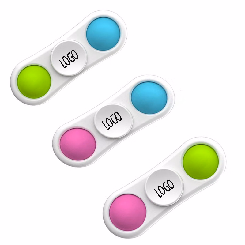 Handheld Mini Push Pop Bubble Fidget Silicone Sensory Toy----Two Bubbles