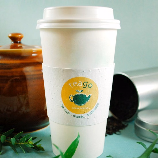 Single-Sided Seed Paper Coffee Cup Sleeves