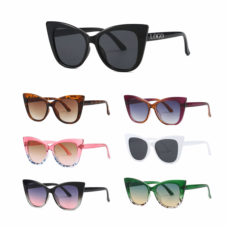 Fashionable Large Frame Cat Eye Sunglasses