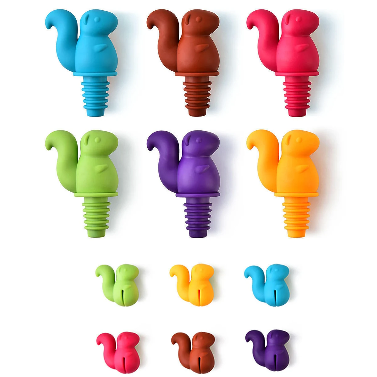 Squirrel Wine Stopper Set 1