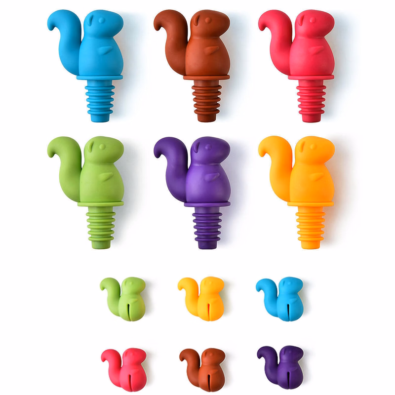 Squirrel Wine Stopper Set