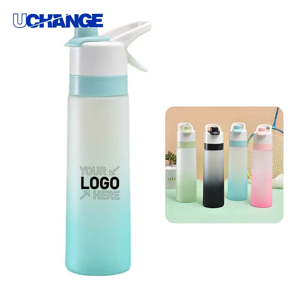 27oz Clear Spray Water Bottle 1
