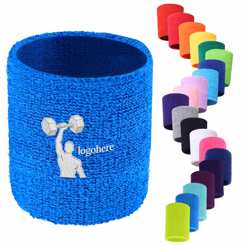 Pro Sports Sweat Embroidered Wristband