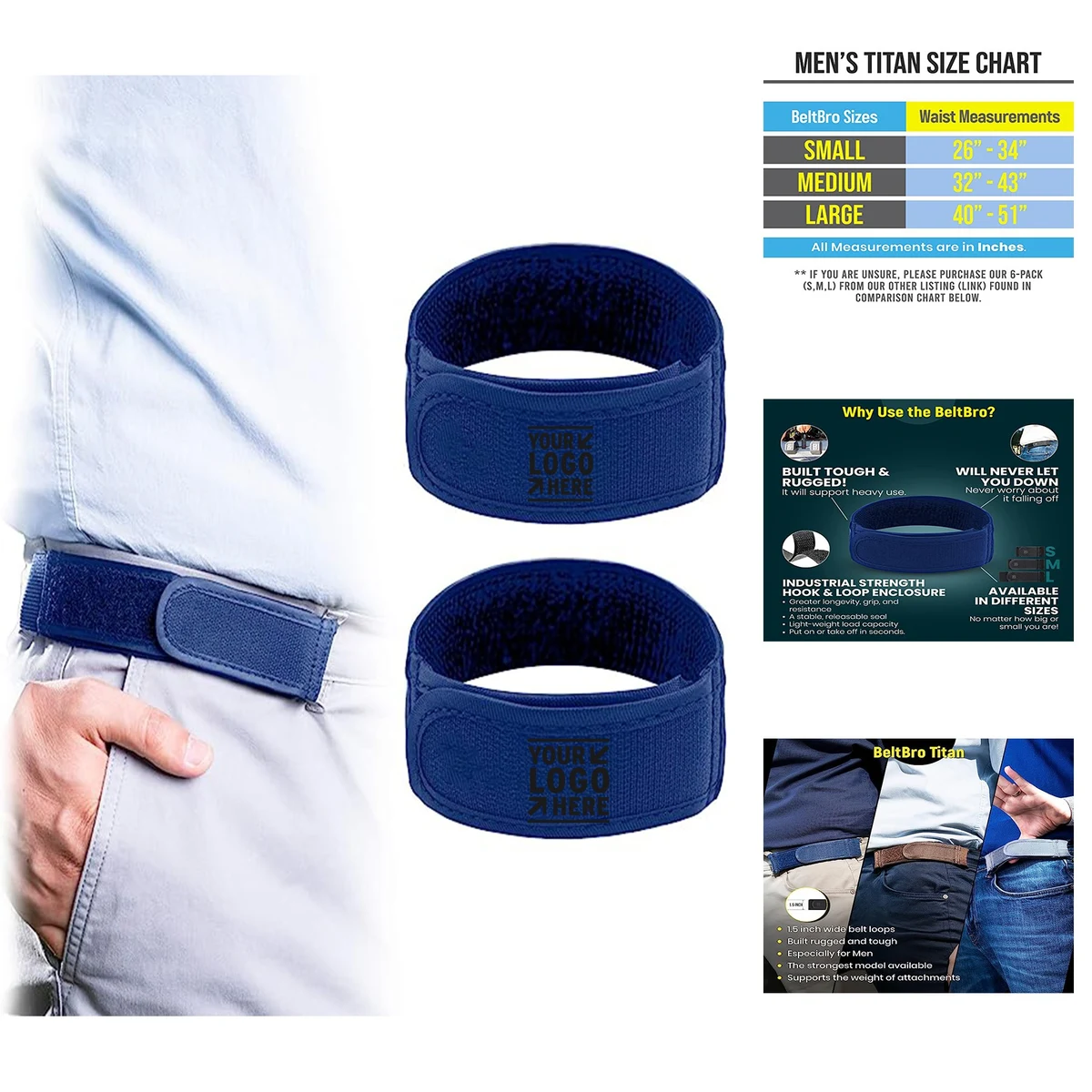 Titan No Buckle Elastic Belt For Men 1