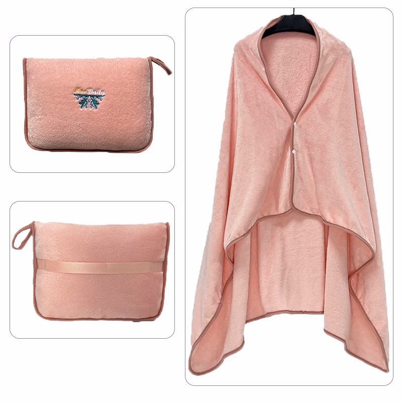 Flannel Shawl Blanket Multifunctional Travel Blanket