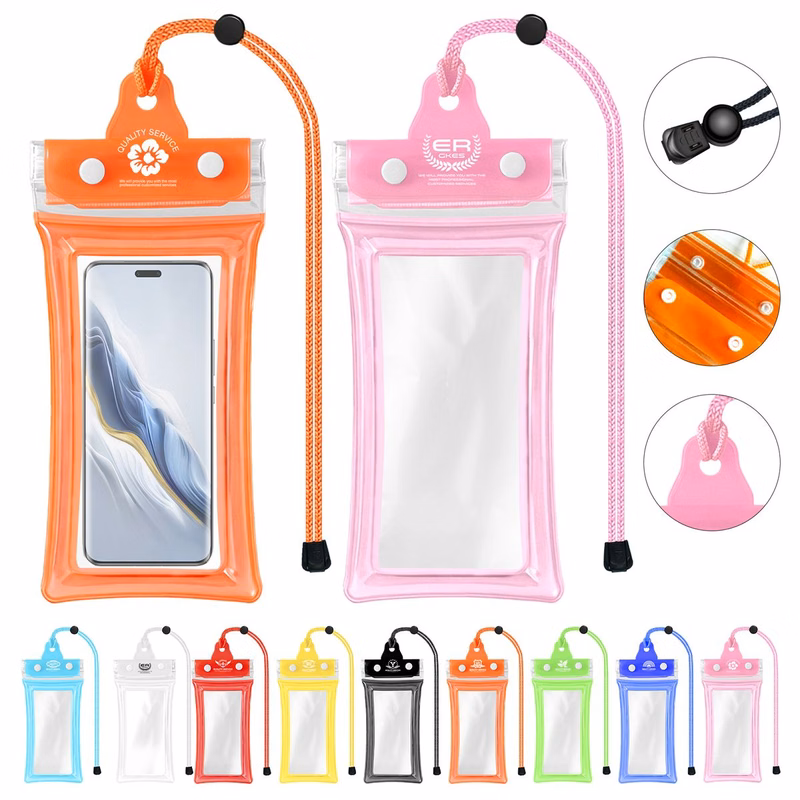 8 2/3" L x 4 1/5" W Quad-Layer Waterproof Phone Case With Touchscreen Functionality