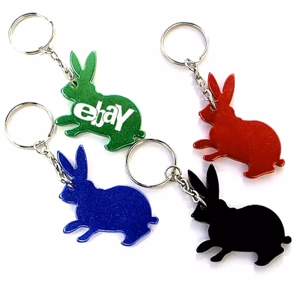 Custom Aluminum Rabbit Bottle Opener with Keychain — Zodiac-Themed Bar Tool