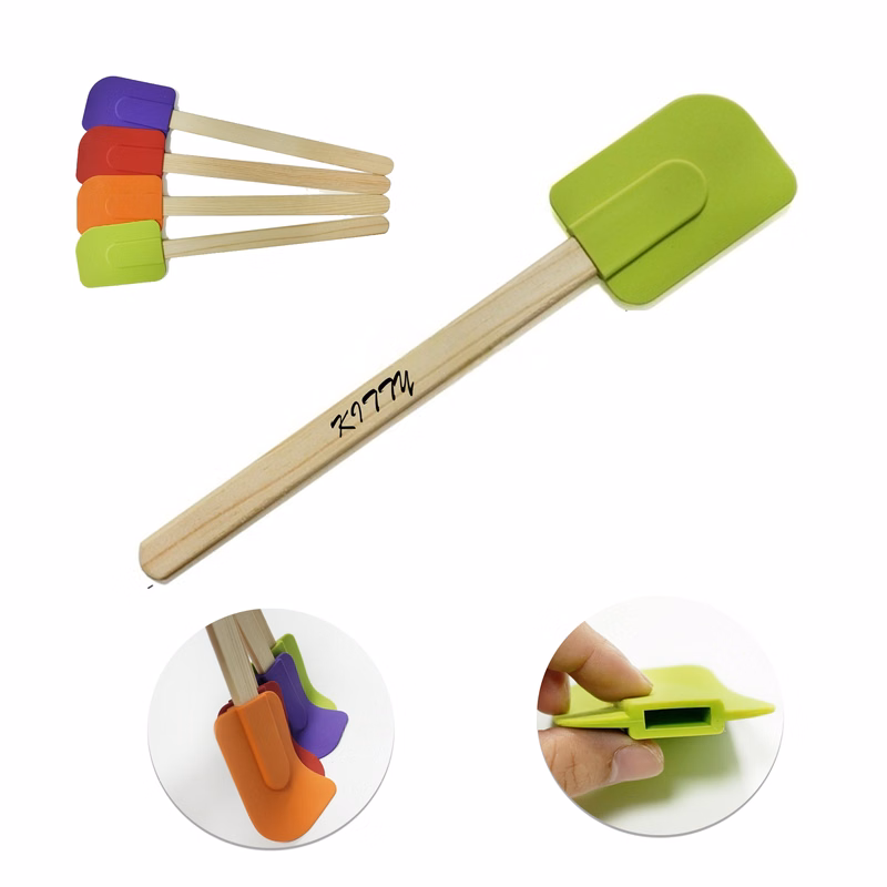 Silicone Spatulawith Bamboo Handle