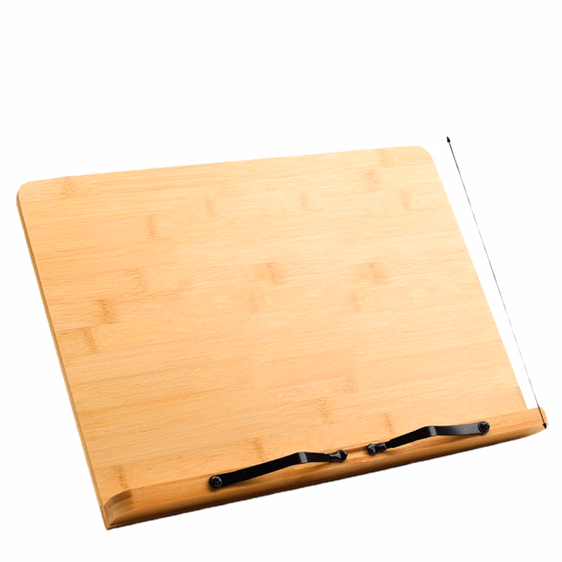 13.4"" X 9.5"" Adjustable Bamboo Book Stands Cookbook Holder