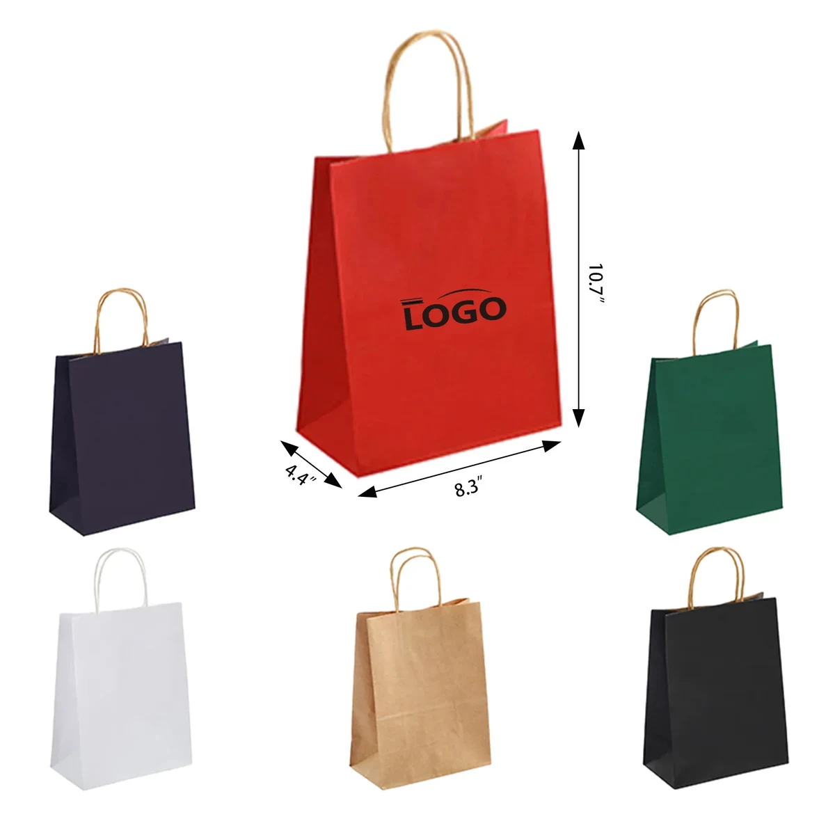 Kraft Paper Tote Cup Bag Double MOQ 100PCS 1