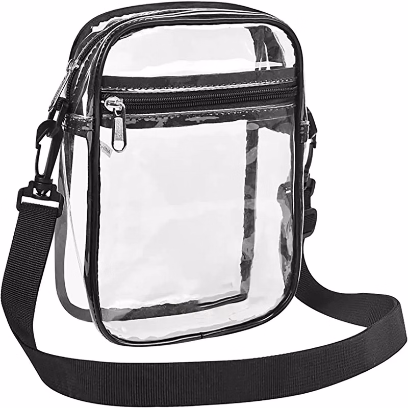 Diagonal PVC Transparent Bag