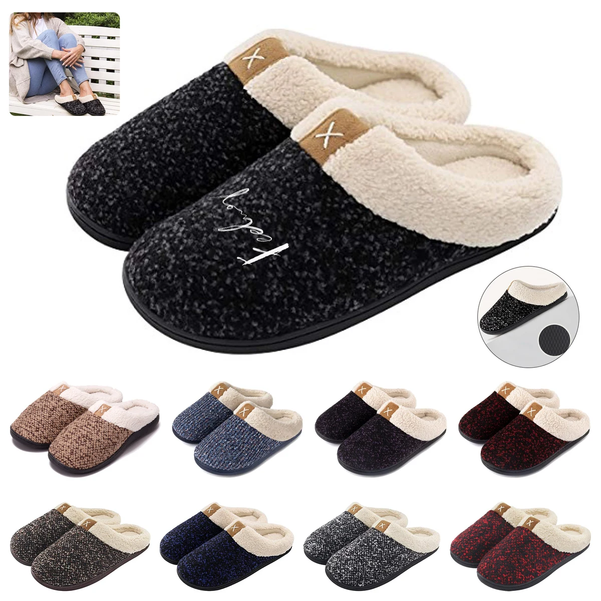 Women's Indoor Bedroom Slipper with Memory Foam 1