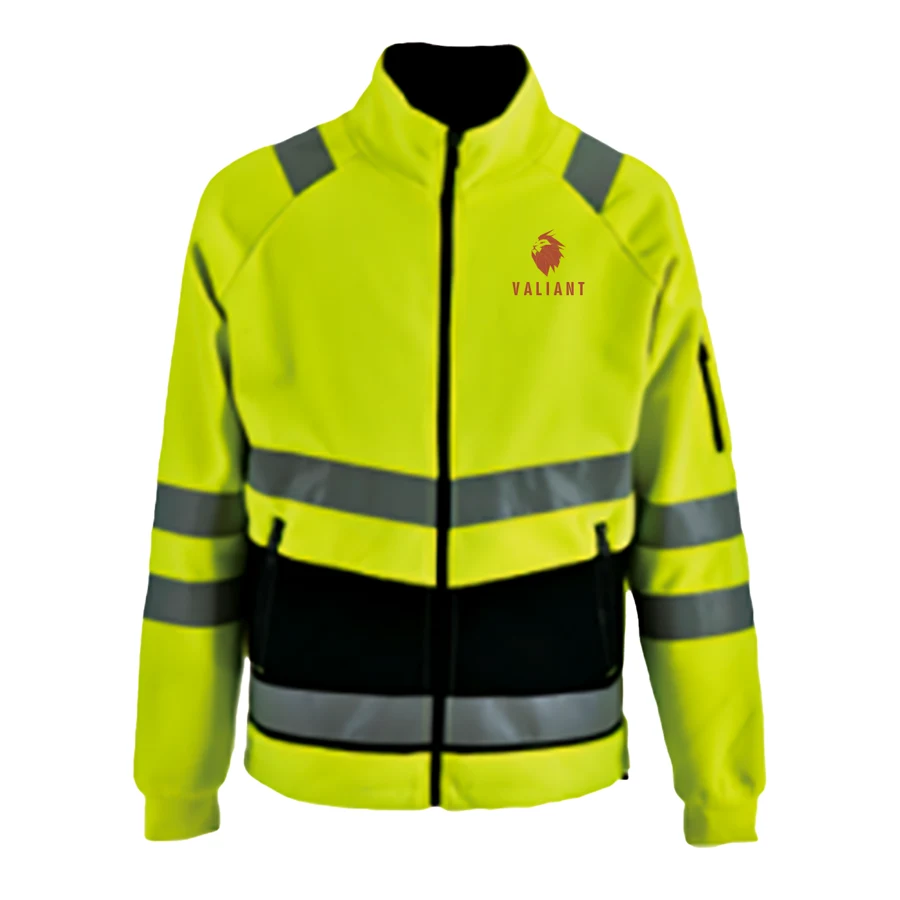 VISIPRO Reflective Colorblock Safety Jacket - 280G PK Fleece - ANSI 107-2015 Class 3 1