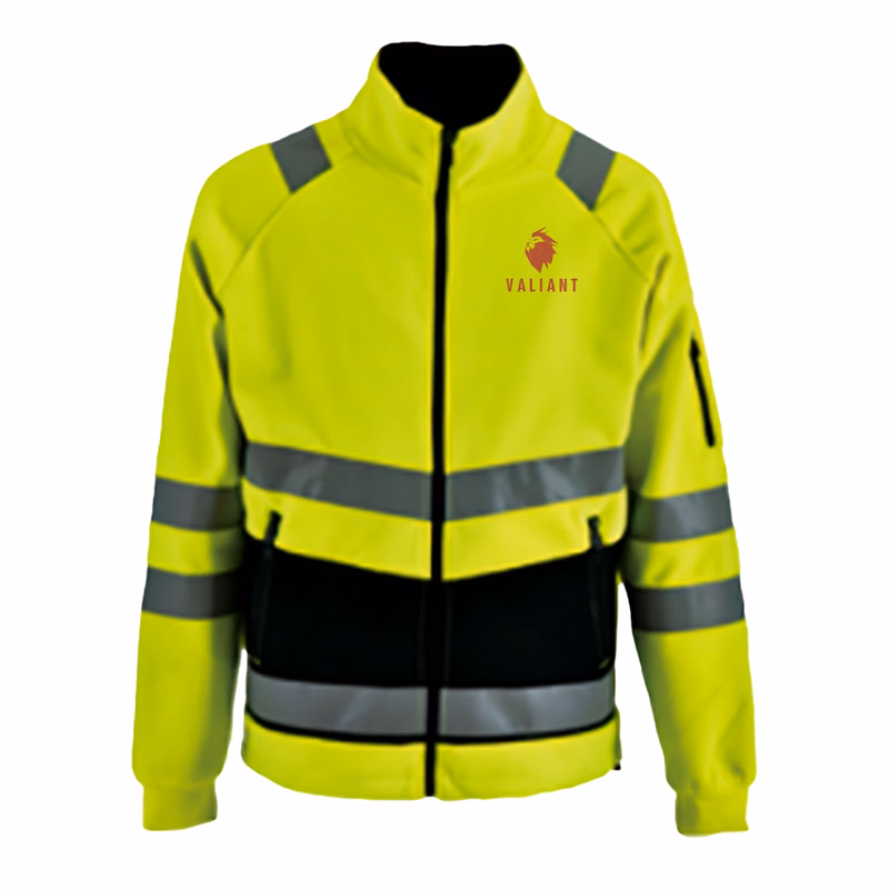 VISIPRO Reflective Colorblock Safety Jacket - 280G PK Fleece - ANSI 107-2015 Class 3