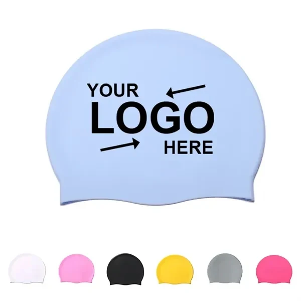 Custom Silicone Swim Cap One Size Fits Most — Water Sports Training & Competition 1