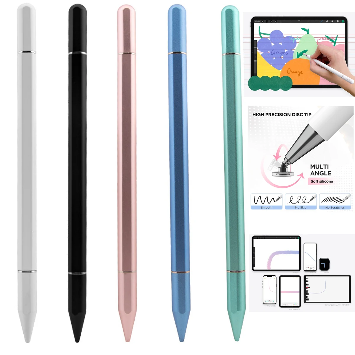 Magnetic Cap Disc Tip Stylus Pencil 1