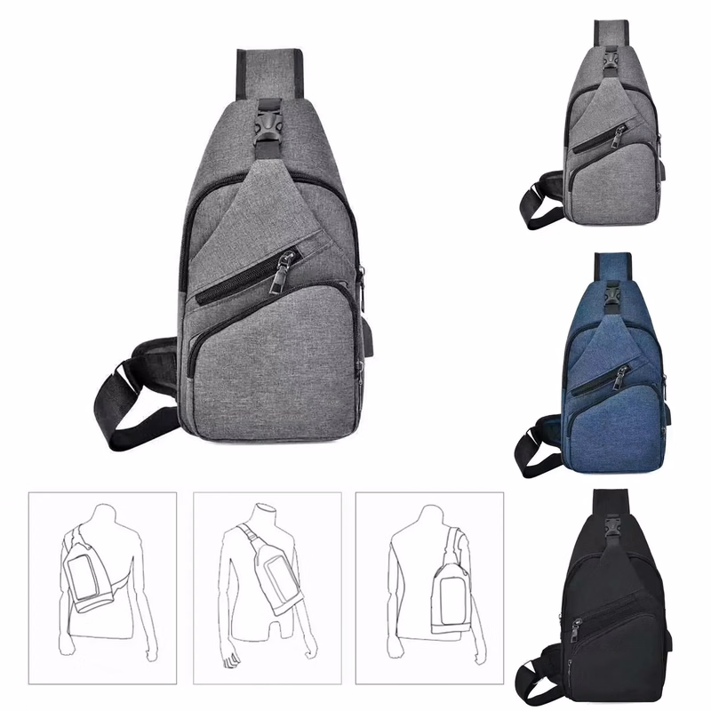 Oxford Crossbody Chest Shoulder Sling Bag