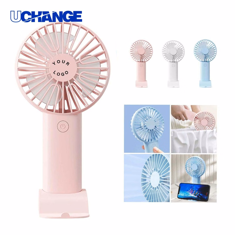 Rechargeable Fan Tool with Phone Stand Base Compact Size