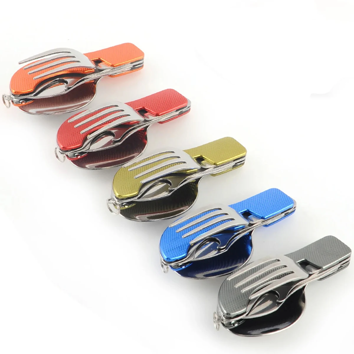 Multifunctional Camping Foldable Spoon Knife and Fork 1