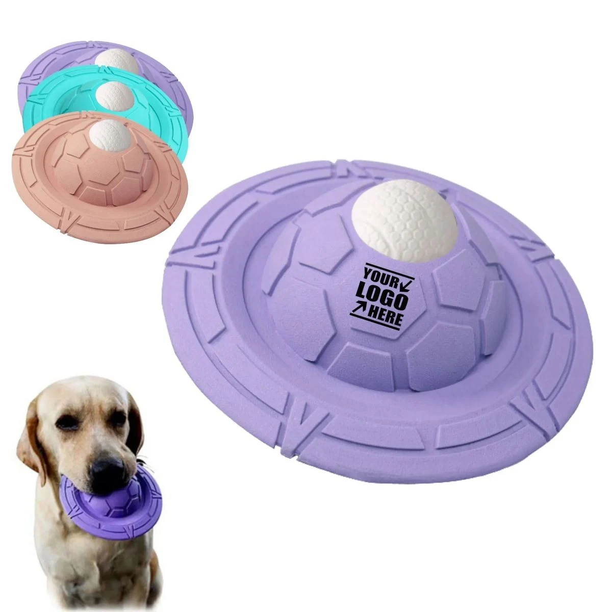 UFO-Shaped Rubber Dog Flying Disc 1