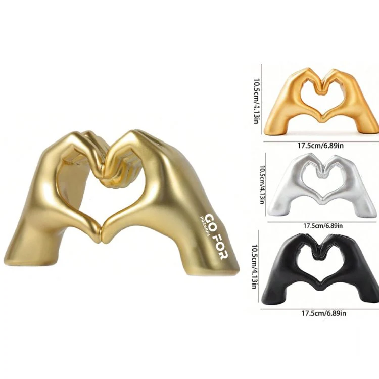 Heart Hands Sculpture for Love and Anniversaries 1