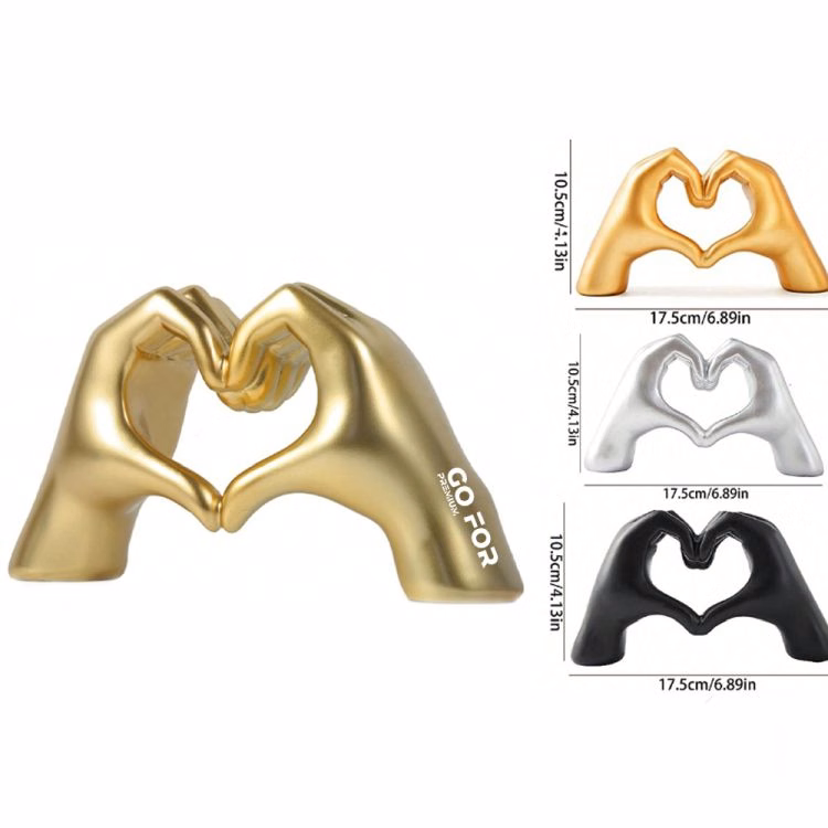 Heart Hands Sculpture for Love and Anniversaries