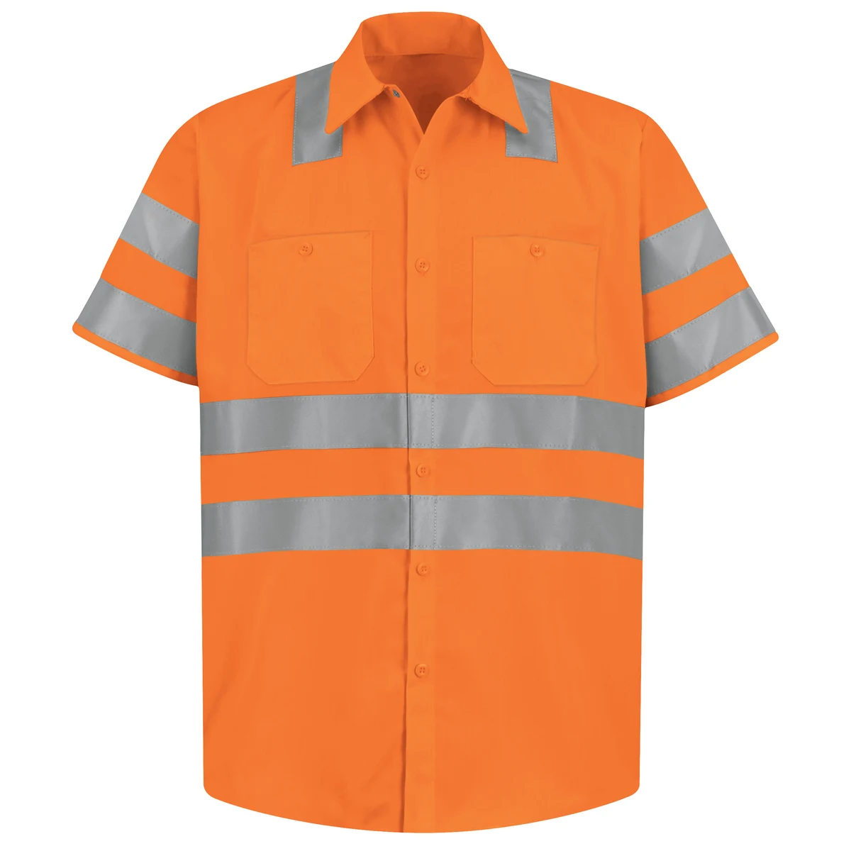 Red Kap® Hi-Visibility Short Sleeve Work Shirt - Type R, Class 3 1