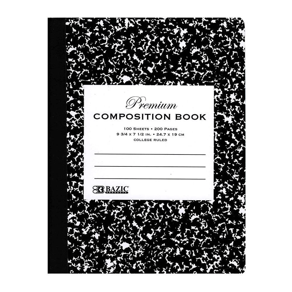 Marbled Composition Notebooks - 100 Sheets College Ruled 1