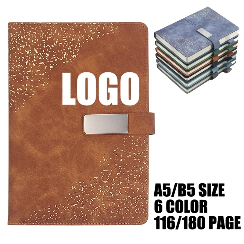 PU Leather A5/B5 Business Travel Journal Notebook 1