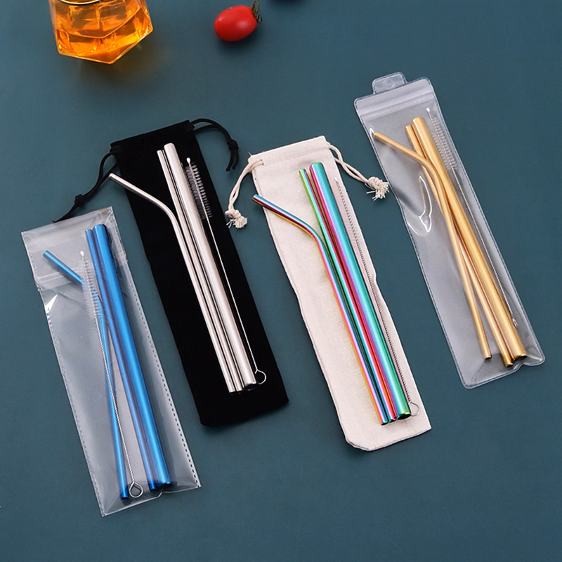 Reusable Straws With cleaning brush