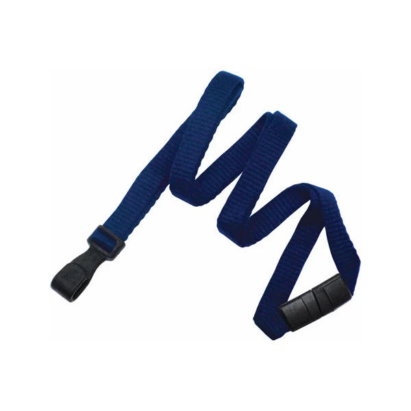 3/8" Bamboo Blank Breakaway Lanyard (Navy Blue) 1