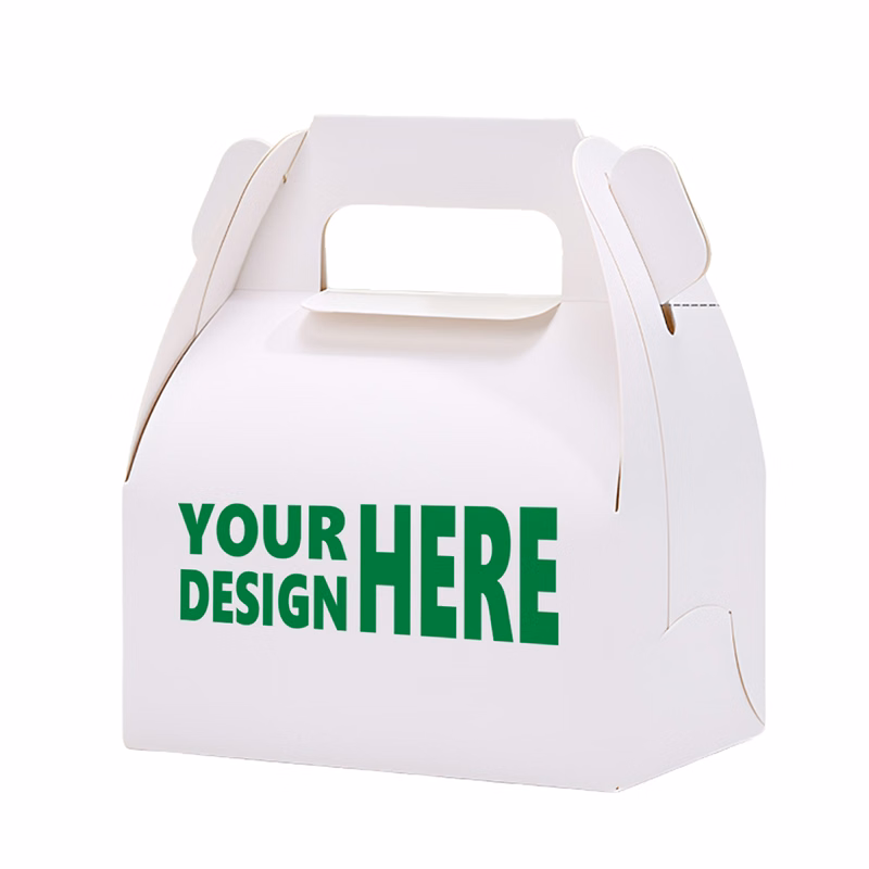 MOQ50 Eco-Friendly Kraft Paper Bakery Boxes for Sweets