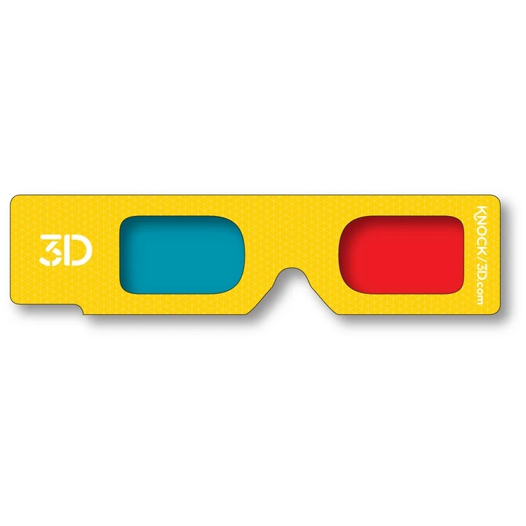 3D Glasses - Hand Held- Red/Cyan Lenses - Custom Imprint 1