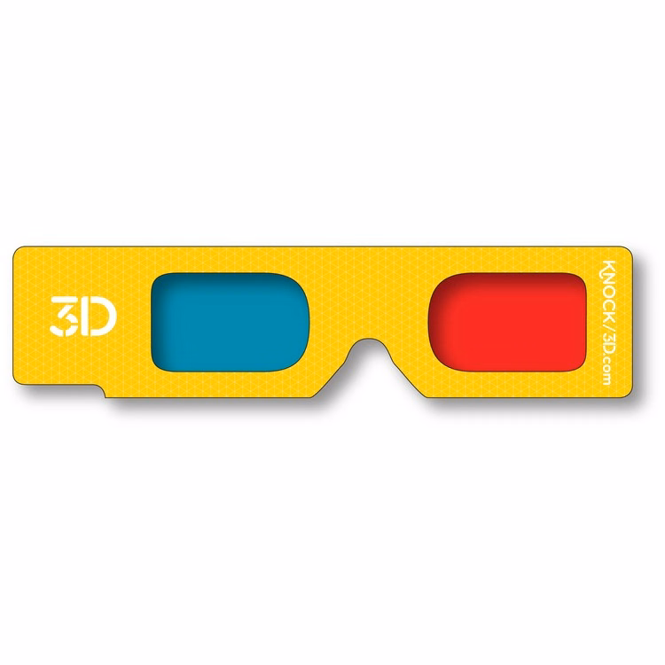 3D Glasses - Hand Held- Red/Cyan Lenses - Custom Imprint