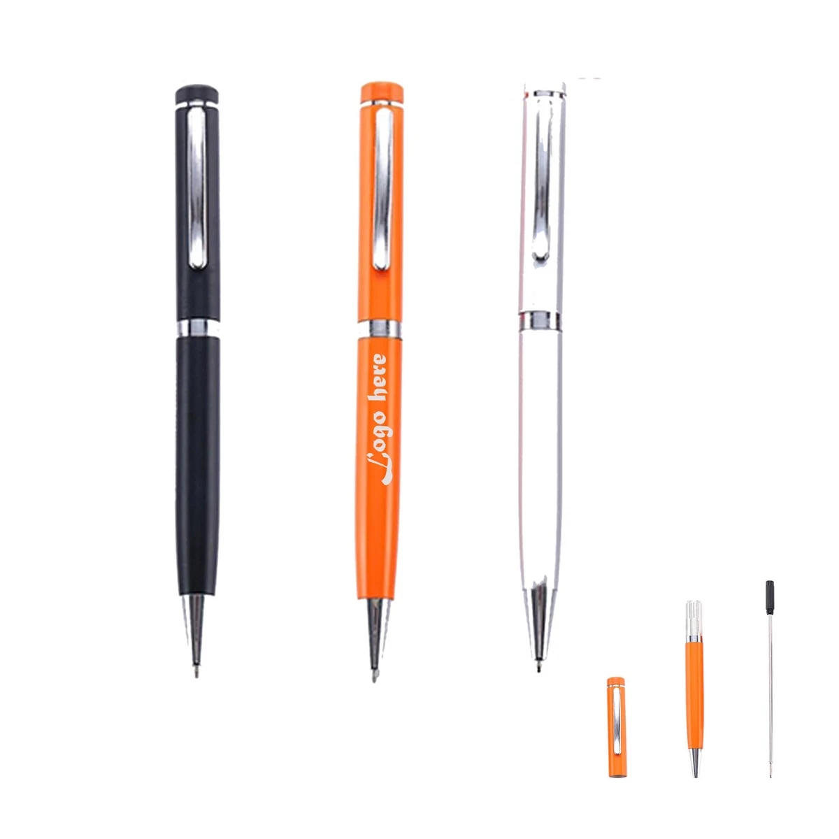 Metallic Retractable Ballpoint Pens 1