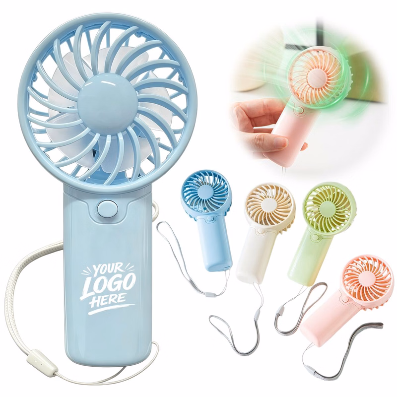 Mini Handheld Fan Powered By Two AAA Batteries