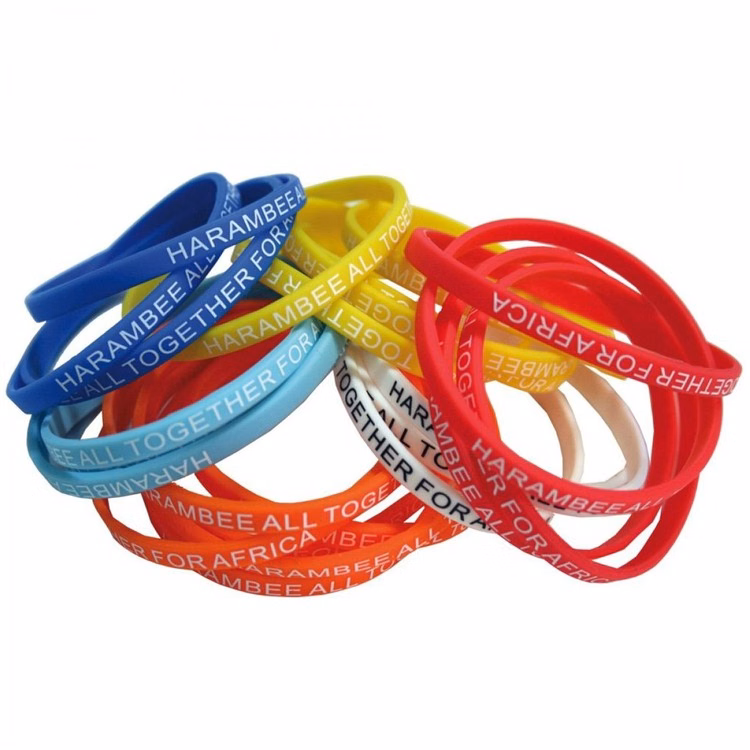 Skinny Bands Color Filled Wristbands