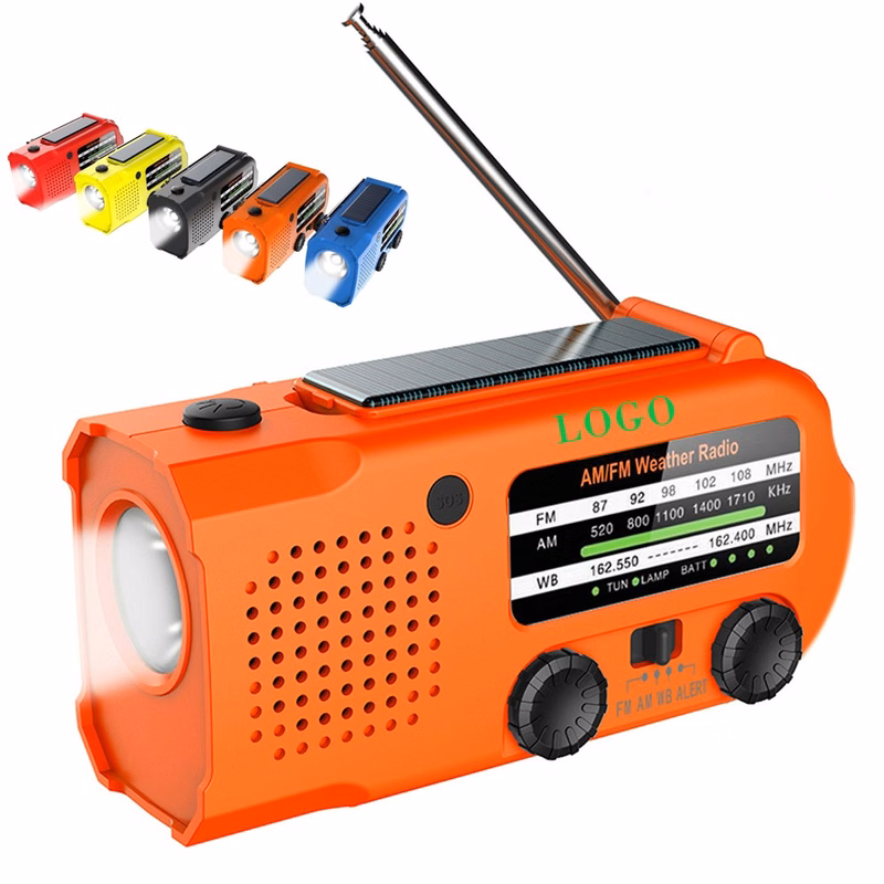 Emergency Hand Crank Solar Radio Flashlight