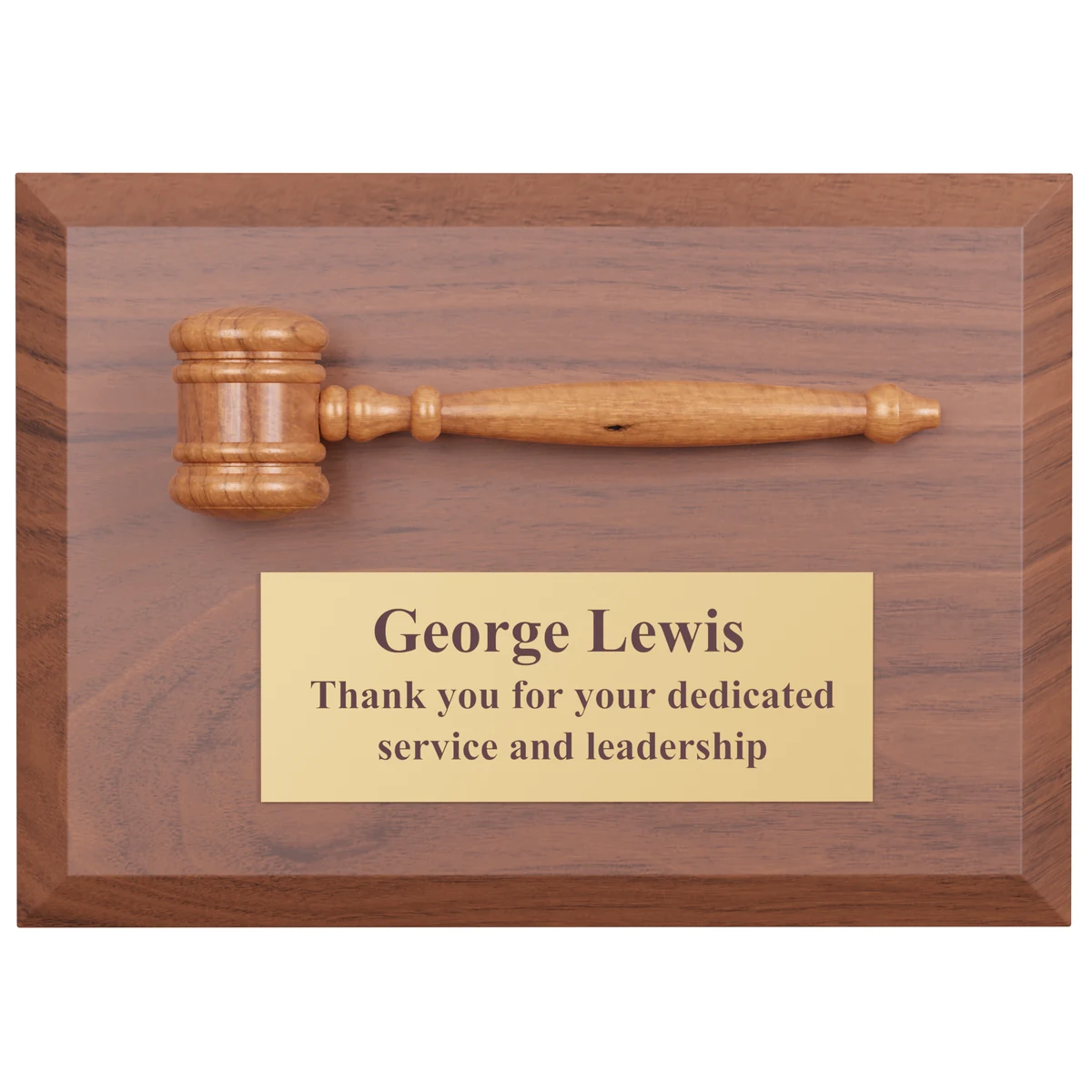 5" x 7" Gavel Plaque 1