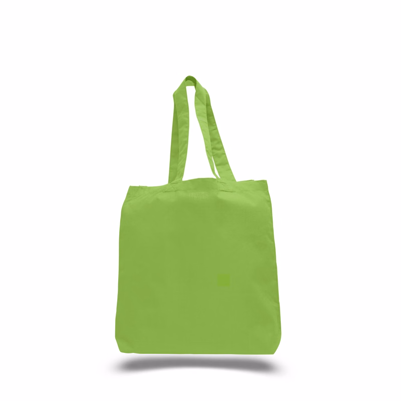 Economical Cotton Tote Bag with Bottom Gusset - Colors