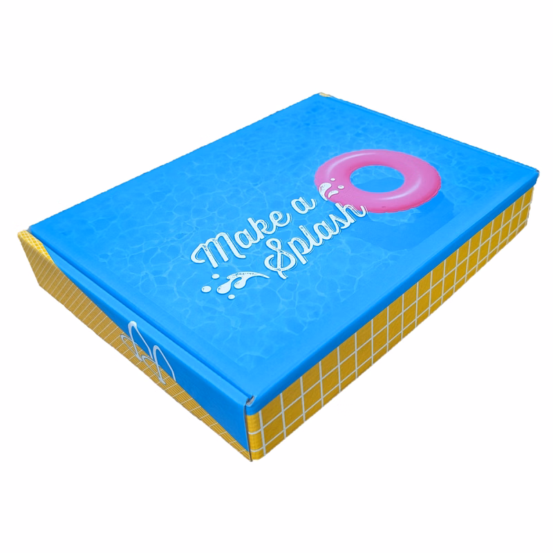 12 1/8" x 9 1/8" x 2" - E-Flute Outside Tuck Box